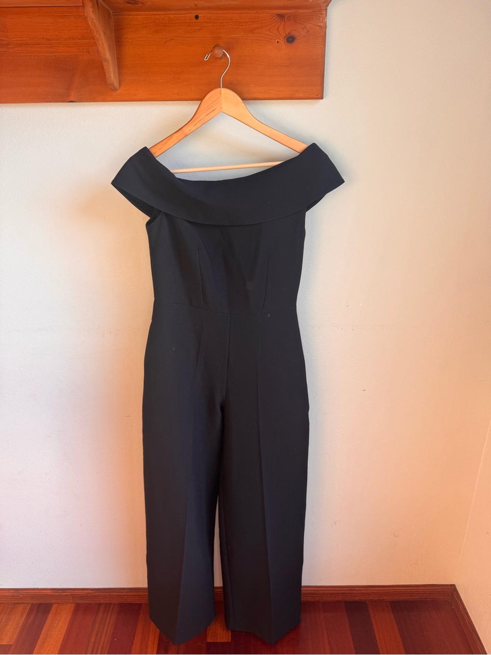 Closet Black Off-Shoulder Wide-Leg Jumpsuit